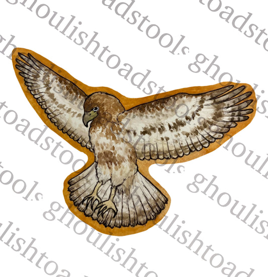 Hawk Watercolor Bird Sticker