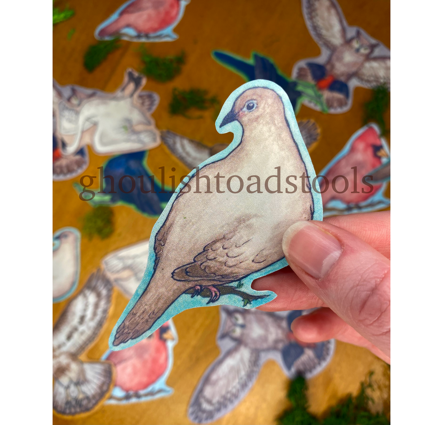 Dove Watercolor Bird Sticker