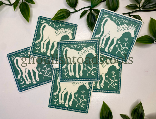 Medieval Unicorn Sticker