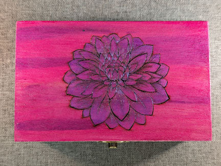 Purple and Pink Flower Box