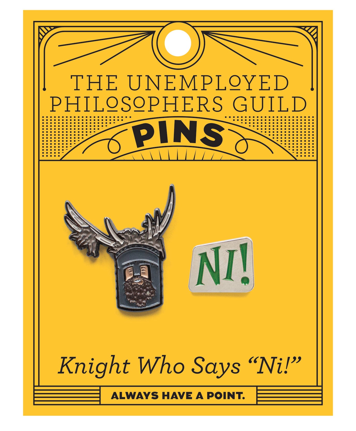 Enamel Pins: Monty Python Knight Who Says Ni